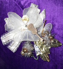 Vintage christmas corsage - vintage,