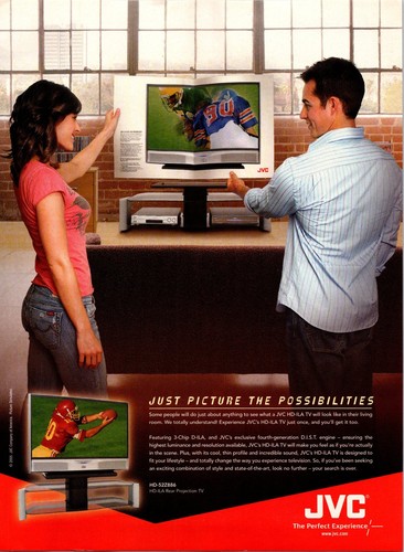 Jvc ila rear projection tv - jvc, hd-ila