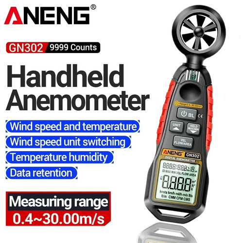 Digital anemometer 30m s - anemometer, 0.4~30m/s