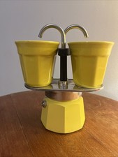 Bialetti Express Moka  Aluminium Double Coffee Espresso Maker Italy Design 2 Cup