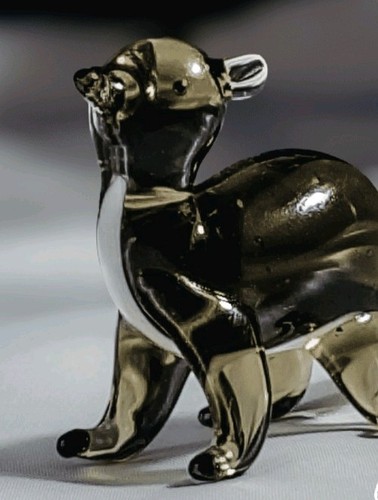 Otter glass figurine - otter,
