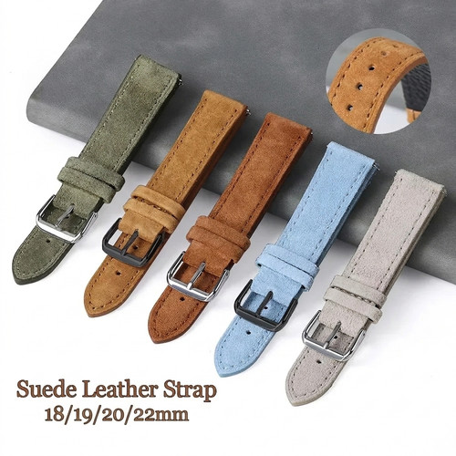Genuine suede leather watch - genuine,