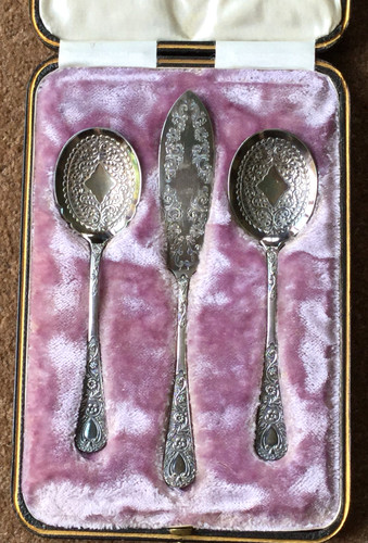 Victorian silver plate butter - silver-plate,