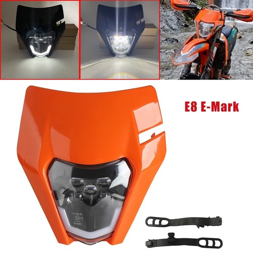 Motocross enduro mask - enduro, led