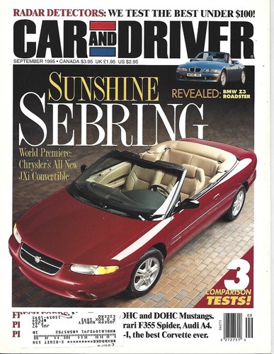 September 1995 car and driver - 1995,