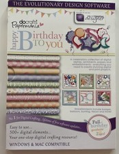 Docrafts disc Happy Birthday To You X500 collection CD Rom. Digital designer DVD