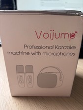 Voijump mini professional karaoke machine with microphones