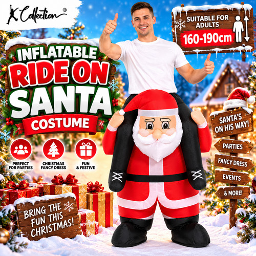 Adult inflatable ride santa - adult,