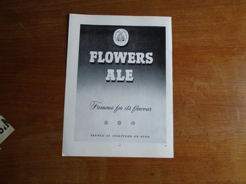 Vintage advert flowers ale - flowers,