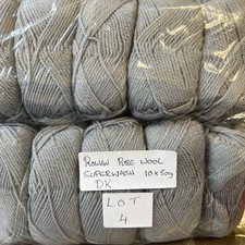 500g Rowan Pure Wool Superwash DK Lot 4 Grey Shade