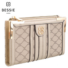 Bessie London Mono Print Purse