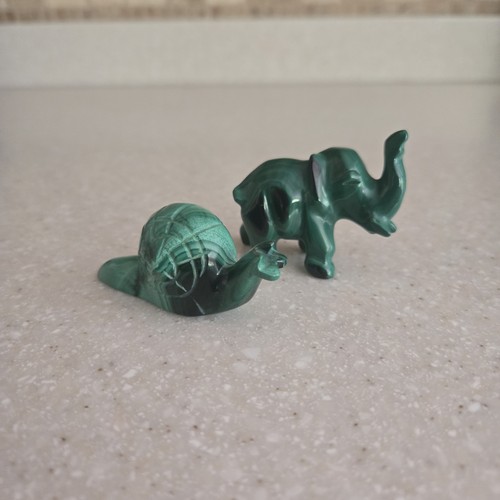 Pair hand carved green - hand,