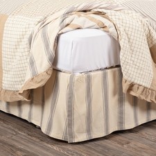 Farmhouse Twin Bed Skirt Creme
