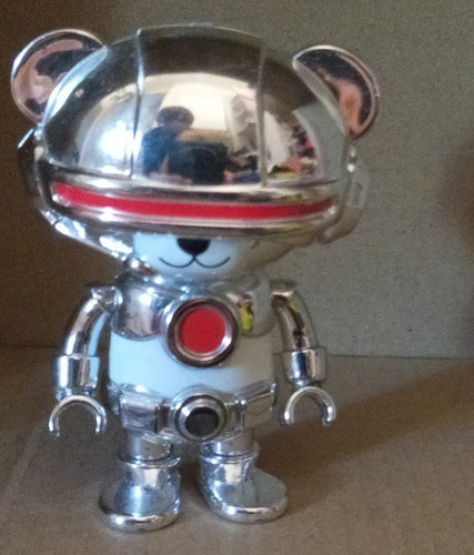 Silver white red plastic - silver/white/red,