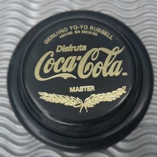 Genuine Russel Spinner Coca-Coal Balck & Gold Yo-Yo 1990s Vintage Coke