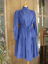 Vintage 1980 blue - vintage, floral