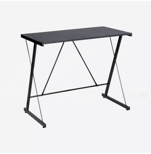 All black desk - black,