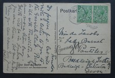 George V 2 x ½d green