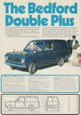 Bedford HA Double Plus Van 1973 UK Market Single Sheet Brochure Vauxhall Viva