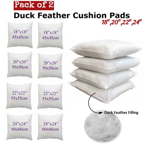 Duck feather cushion pads - duck, pack