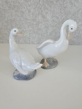 Set Of 2 Vintage NAO by LLADRO Geese Ducks Hand Made in Spain DAISA 1978