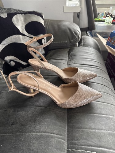 Ladies heeled scrappy shoes - ladies,