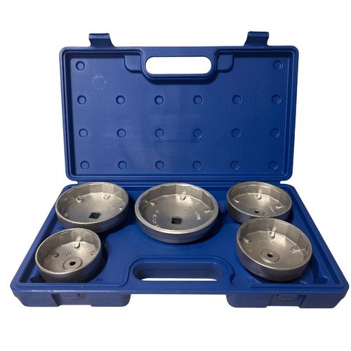 5pc cap type oil filter - oil, wrench