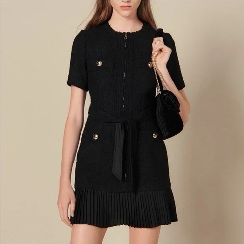 Sandro paris pleated belt - pleated,