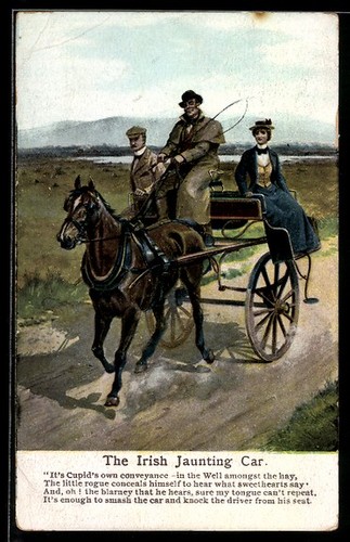 Postcard the irish jaunting - irish,