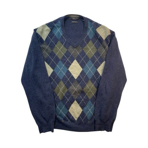 100 cashmere argyle sweater - 100%,