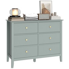 Homcom fluted chest drawers - homcom,