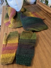 Hand Knitted Fluffy Scarf And