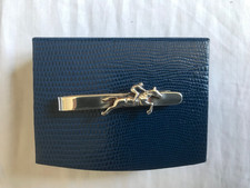 Sterling Silver, Tie Clip, Tie Bar, Horse Racing, Horse,  Racehorse, Jockey