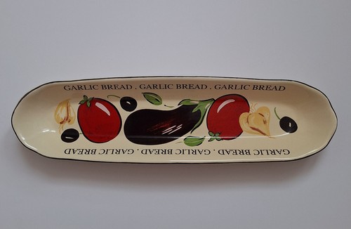 Vintage rayware garlic bread - "garlic, bread"