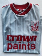 Official Liverpool Reissue Retro LFC Away Shirt 87/88 Crown Paints Size L