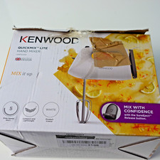 Kenwood QuickMix Lite Electric Hand Mixer with Twin Beaters 5 Speeds 300W- White