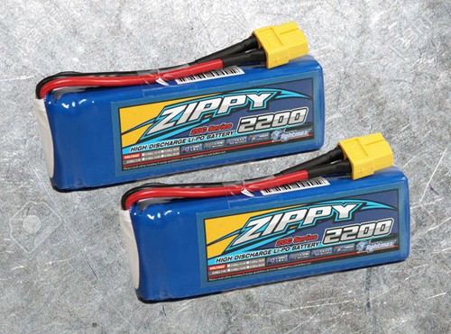 2pk zippy 2200mah 4v lipo - 2s,