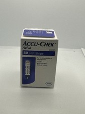 Accu-Chek Aviva Blood Glucose Test Strips. Pack of 50 SEALED. EXP: 04/2025