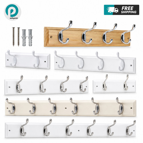Coat rack wall mounted pine - wall,