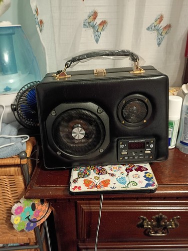 Women real leather boom box - real,