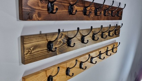Rustic coat rack wooden - rustic,
