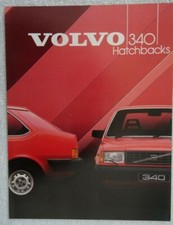 Volvo 340 Hatchback Specification Brochure 1984 - DL, GL,3-Door & 5-Door Models.