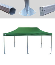 MCD Pop 50mm Green Industrial Pop Up Gazebo 3m x 6m Easy Up Market Stall