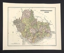 Kirkcudbury Shire map by W H
