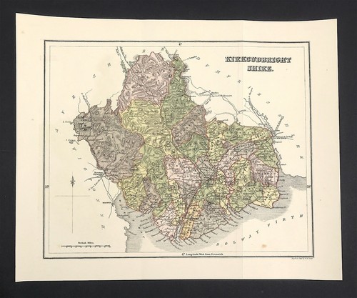 Kirkcudbury shire map h - by,