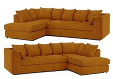XL JUMBO CORD CORNER SOFA SET