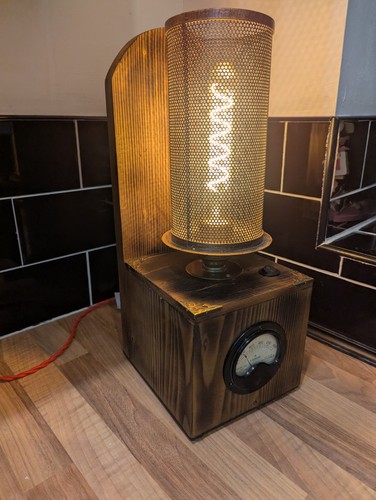 Steampunk tombstone table lamp - table,