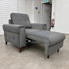 Furniture Village 'Zoom' Chair Sofa Bed Nappe Velvet Dark Grey Nv-0106 Velvet
