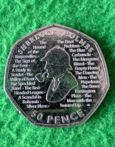 2019 sherlock holmes 50p fifty - holmes,