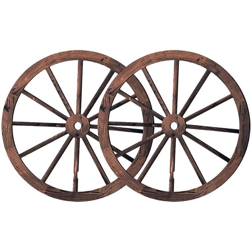 2pcs wooden wagon wheel - 2pcs,